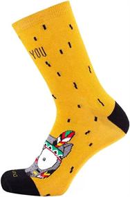 img 3 attached to 🧦 Multicolored Cotton Women's Socks with Yellow Owl Design - Stylish, Colorful & Comfy Yellow Cotton Socks for Women