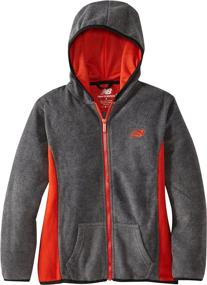 img 1 attached to 🧥 Stylish and Versatile Charcoal Heather Boys' Clothing: Explore New Balance Contrast Jackets & Coats