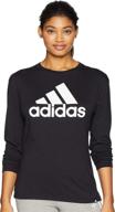 👚 stylish and comfortable adidas women's basic badge of sport long sleeve tee: a must-have for active women логотип