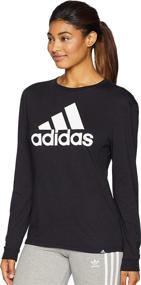 img 2 attached to 👚 Stylish and Comfortable adidas Women's Basic Badge of Sport Long Sleeve Tee: A Must-Have for Active Women