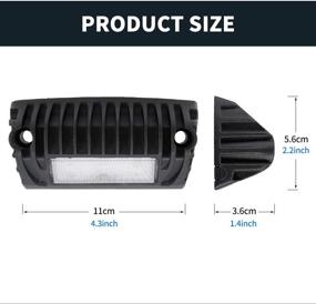 img 2 attached to 🚛 Enhance Your RV's Exterior with SUPAREE LED Porch Utility Light - Black 12V 750 Lumen Lighting Fixture Kit Replacement for RVs, Trailers, and Campers