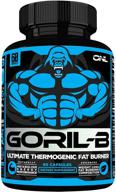 💊 goril-b thermogenic fat burner pills - 60 capsules weight loss formula for men and women - metabolism booster, energy enhancer, appetite suppressant - diet supplement for healthy weight loss logo