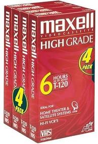 img 2 attached to Maxell T 120 4 Pack Discontinued Manufacturer