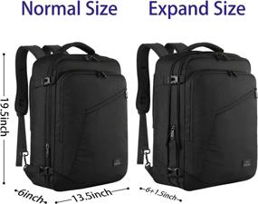 img 3 attached to 🎒 Expandable Lightweight Weekender Backpack - Resistant and SEO-friendly