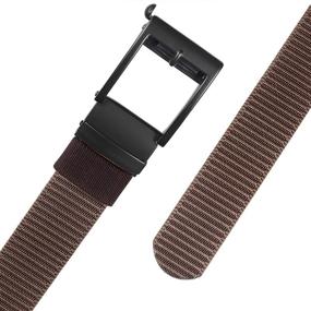 img 3 attached to Moonsix Ratchet Adjustable Military Automatic Men's Belt: Stylish and Functional Accessories