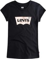 👚 levi's girls' bedazzled batwing tee logo