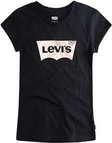 img 1 attached to 👚 Levi's Girls' Bedazzled Batwing Tee