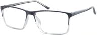 👓 proeyes leo blue light blocking glasses with progressive multifocal readers, anti-reflective resin lens, 0 power on top lens (black, 2.25 x) logo