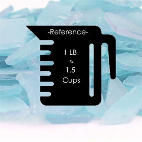 img 2 attached to 🌊 Enhance Your Décor with CYS EXCEL Sea Glass 16oz Light Blue - Ideal Vase Filler, Crafts & Aquarium Nautical Décor