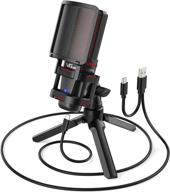 🎙️ vegue usb microphone with tripod stand & pop filter for twitch streaming, podcasting, and recording - compatible with mac laptop or windows desktop, vm30 logo