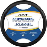 🚗 pilot automotive mic-001e universal midnight car steering wheel cover with microban infusion for antimicrobial protection logo