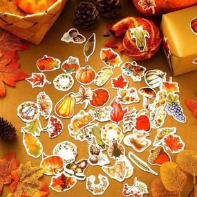 img 2 attached to 🍁 250 Cute Fall Stickers for Scrapbooks, Laptops, and DIY Crafts | Harvest, Thanksgiving, Pumpkin, Maple Leaf, Waterproof Autumn Decals | Journal Album, Scrapbook, and Craft Supplies