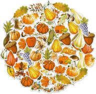 🍁 250 cute fall stickers for scrapbooks, laptops, and diy crafts | harvest, thanksgiving, pumpkin, maple leaf, waterproof autumn decals | journal album, scrapbook, and craft supplies logo