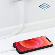 кабель apple iphone lightning длиной 3 фута - для iphone 13 pro max mini 12 11 x xs xr xs max 8 plus 8 7 plus 7 6s plus 6 plus 6 6s 5s 5 5c se - зарядка и синхронизация - быстрая мощность 2.4a - готовность к путешествию - белый. логотип