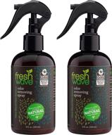 🌬️ fresh wave odor eliminator spray & air freshener: natural ingredients, 8 fl. oz, pack of 2, long-lasting effect logo