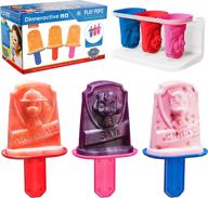 🍦 dinneractive paw patrol popsicle molds - set of 3 reusable silicone molds for diy kids' popsicles - playful pop set logo