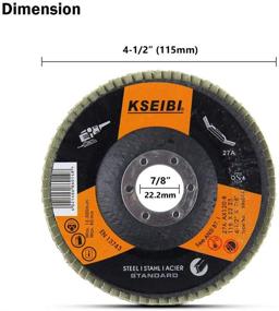 img 1 attached to 🔧 High-Performance KSEIBI Aluminum Oxide 4 1/2 Inch Auto Body Flap Disc Sanding Grinding Wheel 10 Pack - Type 27 (60 Grit) for Optimal Surface Finishing