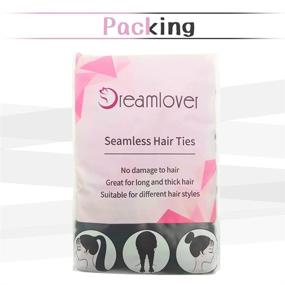 img 3 attached to 💇 50 Pack Black Dreamlover Hair Ties - High-Quality Hair Bands"