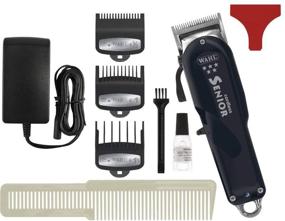 img 1 attached to 🔌 Wahl Professional 5 Star Series Cordless Senior Clipper - Adjustable Blade, Lithium Ion Battery (70 min Run Time) - Ideal for Professional Barbers and Stylists of Model 8504-400