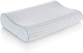 img 2 attached to 🌬️ MEWE Cooling Pillows-Orthopedic Pillows for Pain Relief-Contour Memory Foam Pillows with Cooling Washable Cover- Ideal for All Sleeping Positions (24 x 16 x 3.7/4.7Inch)