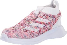 img 4 attached to 👟 Effortless Performance: Adidas Unisex RapidaRun Laceless Running Girls' Shoes