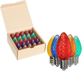 img 1 attached to 🎄 Long-lasting Set of 25 C7 LED Christmas Light Bulbs: Ideal for Durability