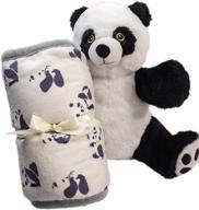 🐼 keeping kalm pang panda microwavable weighted lap pad for kids bundle - soothing aromatherapy heating pad with portable stuffed animal design logo