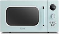 🍽️ comfee cm-m091agn retro microwave - multi-stage cooking, 9 preset menus, kitchen timer, mute function, eco mode - led digital display - 0.9 cu.ft, 900w, green logo