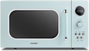 img 4 attached to 🍽️ COMFEE CM-M091AGN Retro Microwave - Multi-stage Cooking, 9 Preset Menus, Kitchen Timer, Mute Function, ECO Mode - LED Digital Display - 0.9 cu.ft, 900W, Green