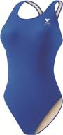 tyr sport girls durafast maxback logo