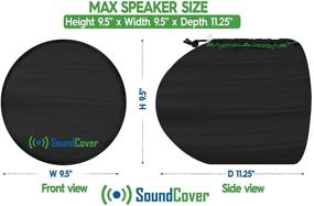 img 3 attached to 🔊 2 Средних крышки динамиков для лодок для 6,5-дюймовых круглых и 6X9-дюймовых овальных морских акустических систем ATV Wakeboard Tower Pod – совместимо с Boss Audio, MCM Custom Audio, Rockville Marine Speakers - Проверьте размеры перед заказом