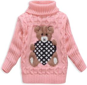 img 4 attached to 👕 VIFUUR Turtleneck Sweater: Stylish Christmas Boys' and Girls' Clothing - Sweaters