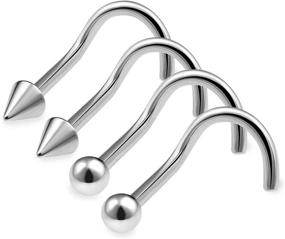 img 4 attached to Stunning 20G Surgical Stainless Body Jewellery: Exquisite 2mm Women's Jewelry