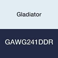 gladiator gawg241ddr: red tread 🔴 steel cabinet - pre-assembled 24-inch storage solution logo