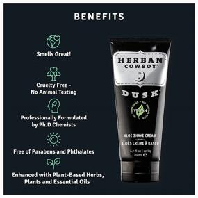 img 2 attached to 🧔 Herban Cowboy Premium Shave Cream, Dusk: Luxurious 6.7 oz. Experience
