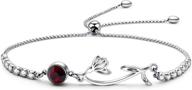 exquisite birth flower bracelets: perfect floral birthstone charm bracelets, ideal birthday gifts for women and girls logo