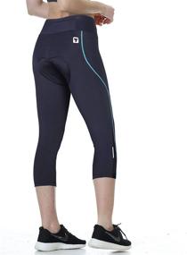 img 3 attached to 🔥 Enhance Your Cycling Experience in Women's 3D Padded Compression Tights, Long Bike Bicycle Pants with Wide Waistband