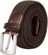 59inch casual elastic braided stretchy men's accessories in belts logo