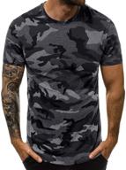 camouflage sleeve shirts crewneck military men's clothing logo