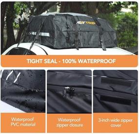 img 1 attached to 🌧️ HEYTRIP Waterproof Rooftop Cargo Carrier: Ultimate Versatility with Non-Slip Bottom, Reflective Strips, and 2-Year Warranty