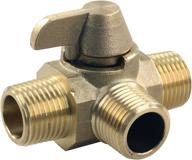 🔀 jr products 62255 1/2" brass diverter valve - 3-way mpt x mpt x mpt logo