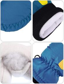 img 1 attached to Mittens Winter Unisex Waterproof Cotton Lined