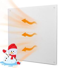 img 4 attached to 🔥 TRUSTECH 400W Wall Mount Convection Heater with Overheating Safety - Easy Installation, No Fan