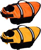 🐶 small dog life jackets – adjustable pet floatation vests with rescue handle for swimming, boating, and kayaking – 2 pack логотип