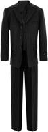 👔 stylish johnnie lene boys formal dresswear suit set - perfect for every special occasion! logo