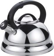 uniware 2.8l stainless steel auto whistling kettle with plastic handle - silver: durable and efficient logo