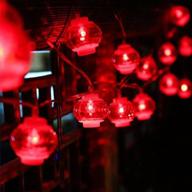 dreamworth lanterns string lights - stunning red led lanterns for festive celebrations and décor логотип