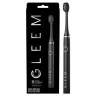 🦷 gleem black electric toothbrush-powered by battery with soft bristles & travel case logo