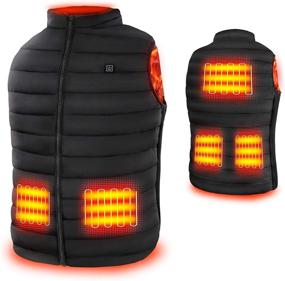 img 4 attached to 🧥 USB Heated Vest, Lightweight Electric Heating Vest for Men and Women Outdoor Activities (Battery Pack Not Included)