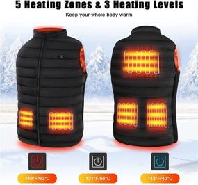 img 2 attached to 🧥 USB Heated Vest, Lightweight Electric Heating Vest for Men and Women Outdoor Activities (Battery Pack Not Included)